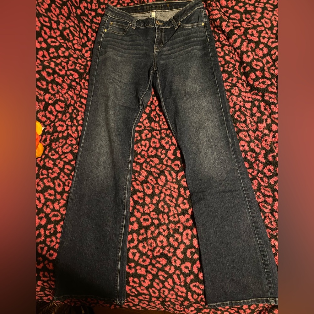 mid rise bootcut jeans